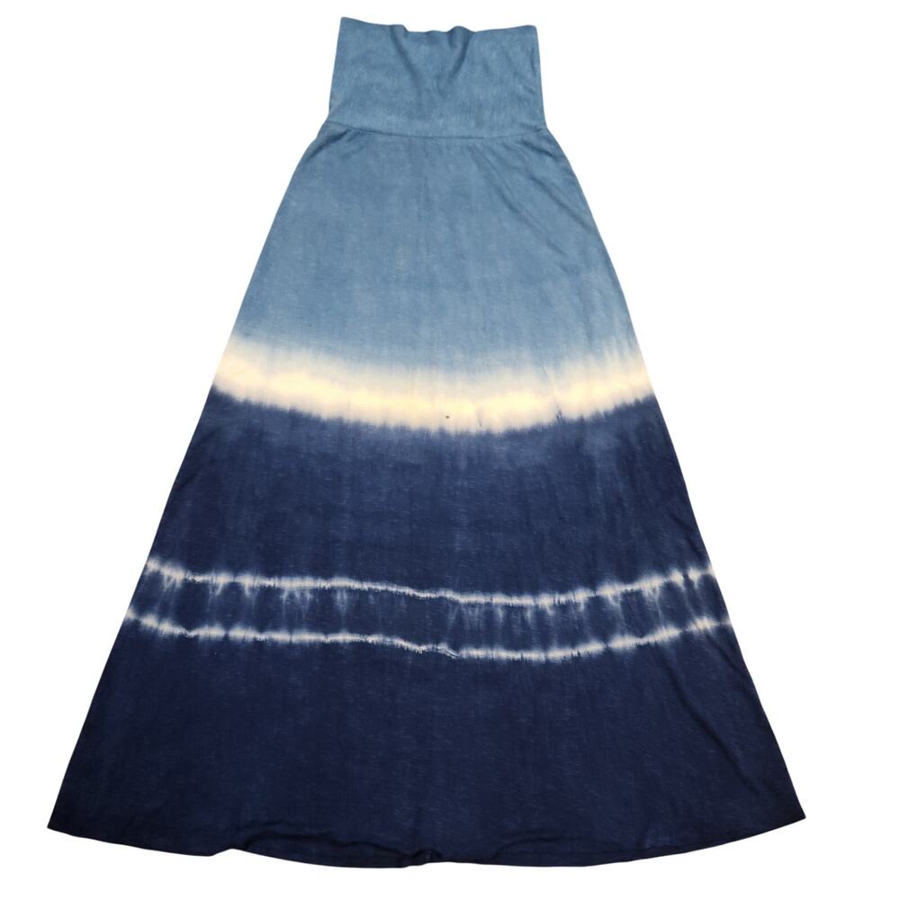 Lucky Brand Blue Tie Dye Convertible Maxi Skirt Dress XS S